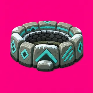 frosted campfire ring