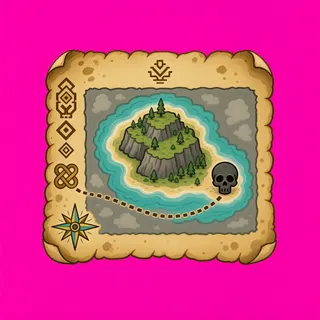 treasure map, rare accent design