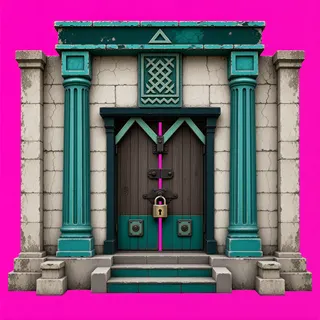 door locked, damaged