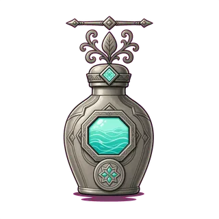 water flask, ornate design