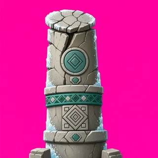 frosted broken pillar