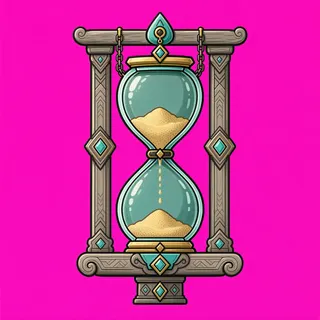 hourglass, ornate design