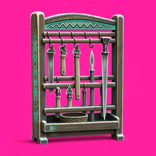 frosted tool rack