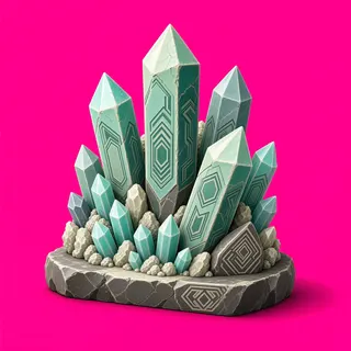 weathered crystal cluster