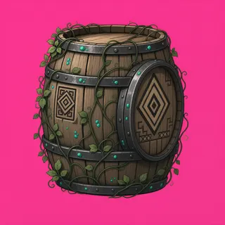 overgrown barrel