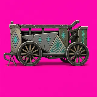 damaged abandoned cart