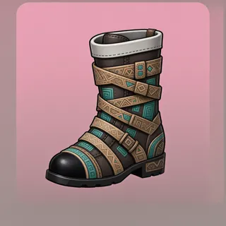 boots, ornate design