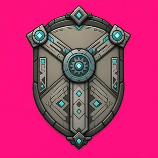 shield, ornate design