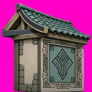 roof inner corner, weathered