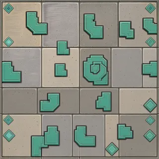 clean dusty tiled floor