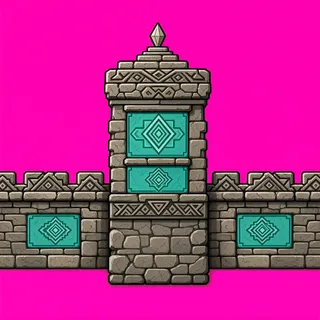 wall T junction, intact