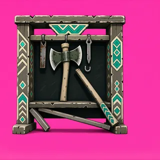 damaged tool rack