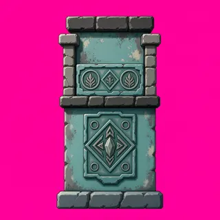 wall isolated pillar, weathered