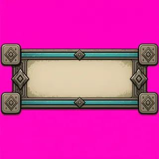 empty dialogue frame, pressed state