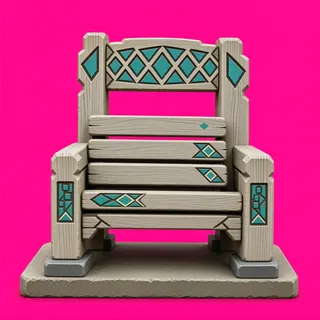 weathered bench