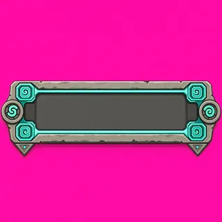 empty status bar frame, hover-highlighted state