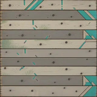 clean weathered plank floor