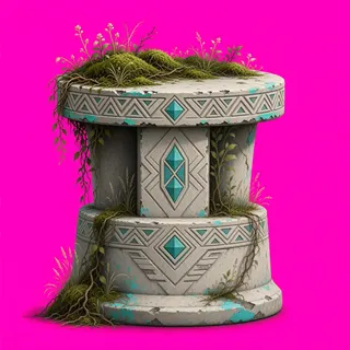 overgrown relic pedestal