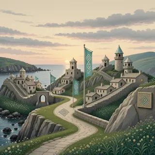 winding wilderness path at dusk