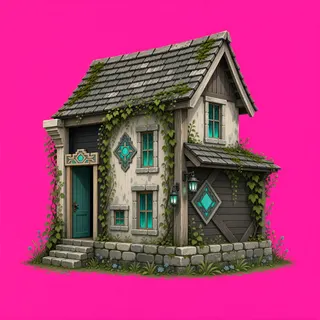 overgrown small dwelling