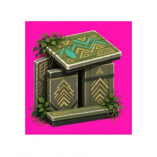 overgrown wooden crate