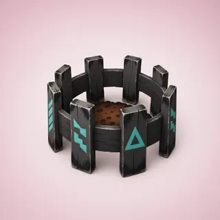 damaged campfire ring