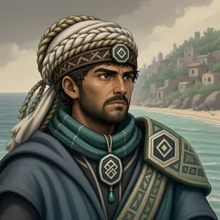original adult caretaker, determined expression
