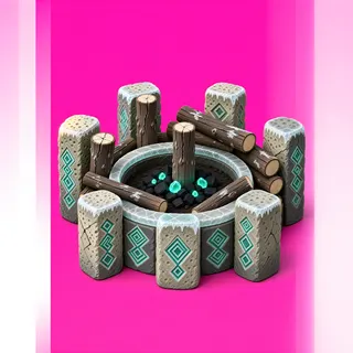 frosted campfire ring