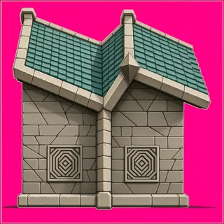 roof outer corner, weathered