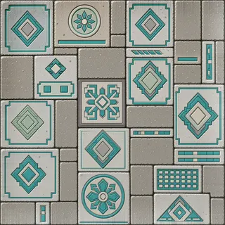 frosted flat paving