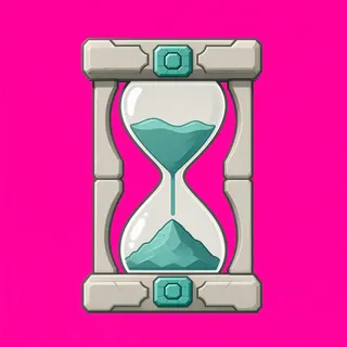 hourglass, plain design