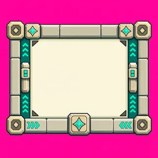 empty dialogue frame, keyboard-focused state