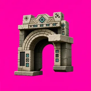 weathered archway