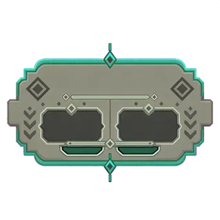 empty dialogue frame, pressed state