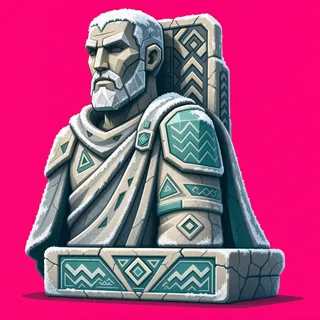 frosted statue