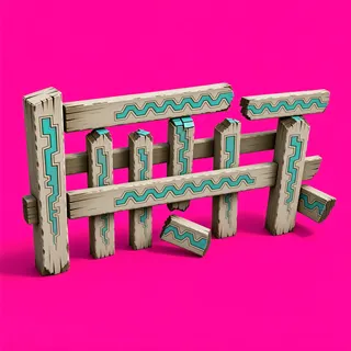 damaged short fence