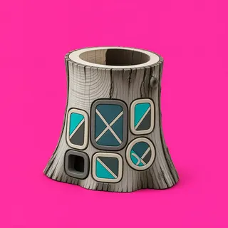 weathered tree stump