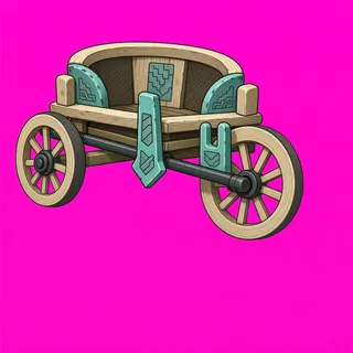 weathered abandoned cart