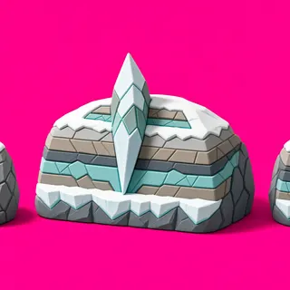 frosted small rock