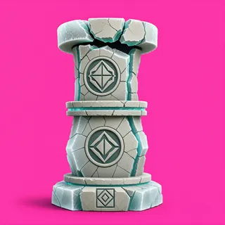 frosted broken pillar