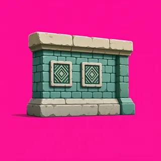 wall end cap, weathered