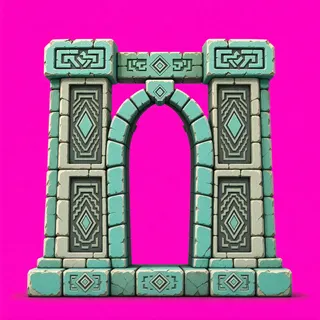 support arch, weathered