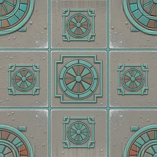 frosted dusty tiled floor