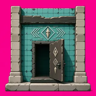 door open, damaged