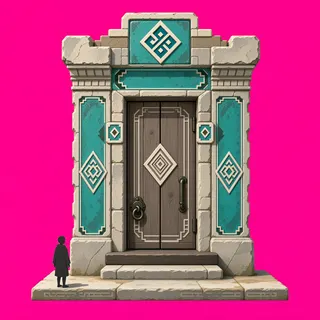 door, ornate design