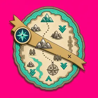 treasure map, rare accent design