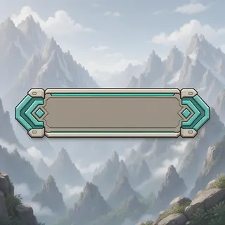 empty menu panel, pressed state