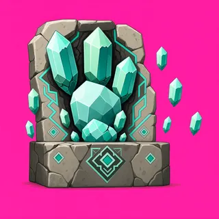 damaged crystal cluster