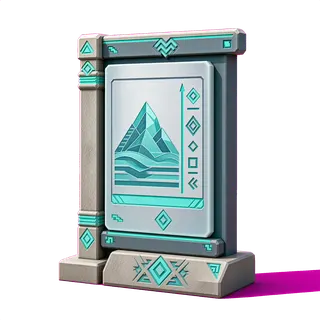 frosted wayfinding sign without text