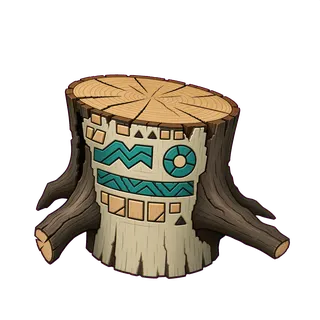 damaged tree stump